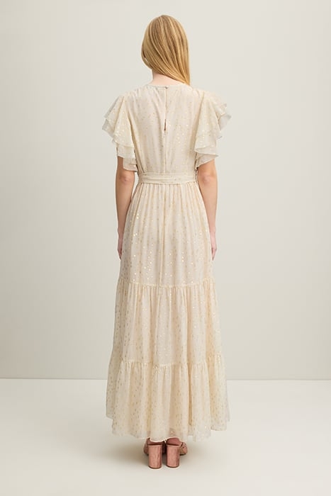 LIV JAQUARD MAXI DRESS CREAM 3