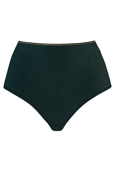 DAME DE PARIS PINE GREEN AND GOLD LUREX BRIEFS 3