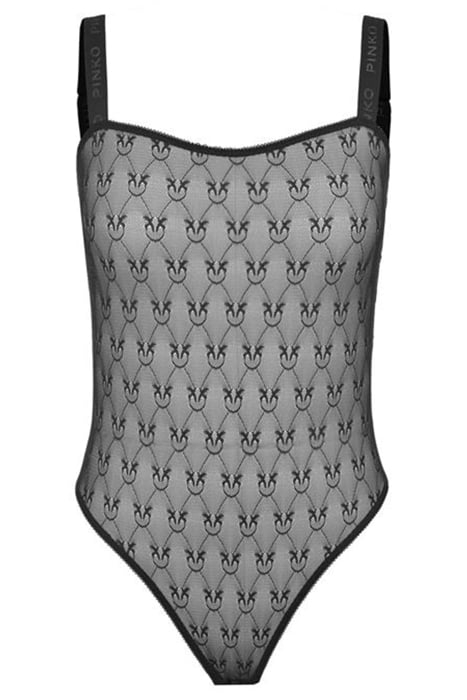 PERDONAMI BODY PIZZO INDEMAGLIATO JACQUARD C/LOGO BLACK 3