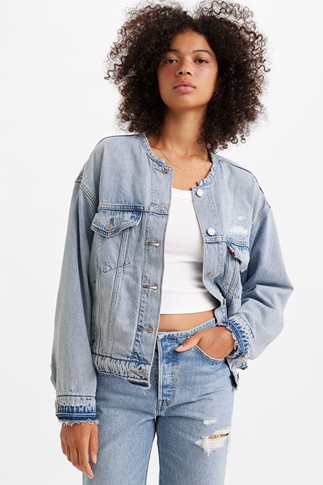 CUSTOMIZED DENIM JACKET BLUE 4