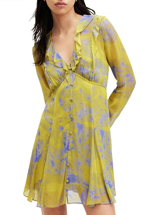 LINI INSPIRAL DRESS ZEST LIME GREEN 1