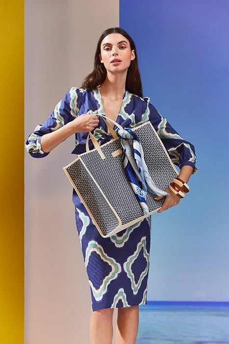 DR DANIELA- TIE FRONT KAF NAVY MULTI 5