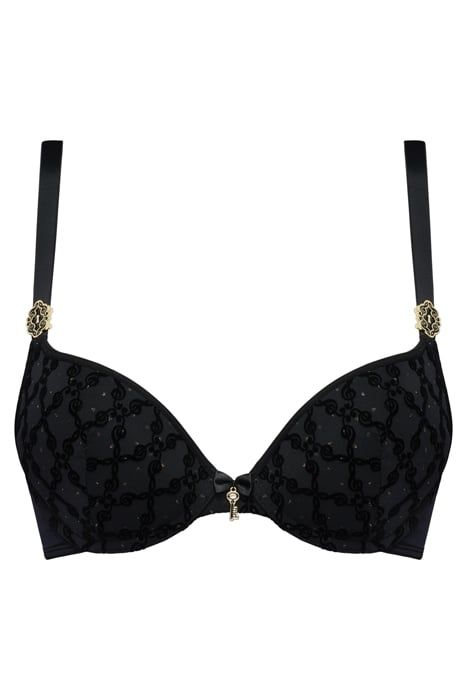 CALLIOPE BLACK AND GOLD PRINT PUSH UP BRA 3