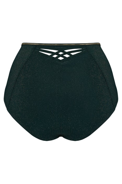 DAME DE PARIS PINE GREEN AND GOLD LUREX BRIEFS 4