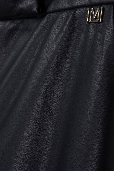 VIXEN WIDE LEG PANT JET BLACK LEATHER 3