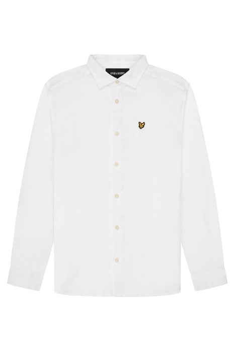 LS SLIM FIT POPLIN SHIRT WHITE 4