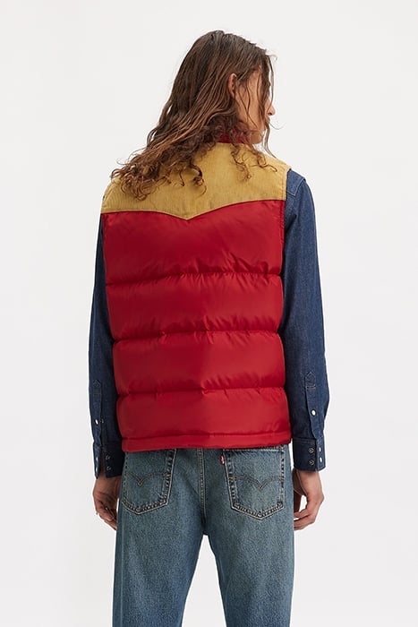 WESTERN BODYWARMER RED 2