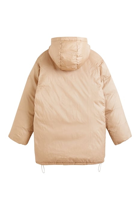 LUNA PUFFER COAT IN BEIGE 4