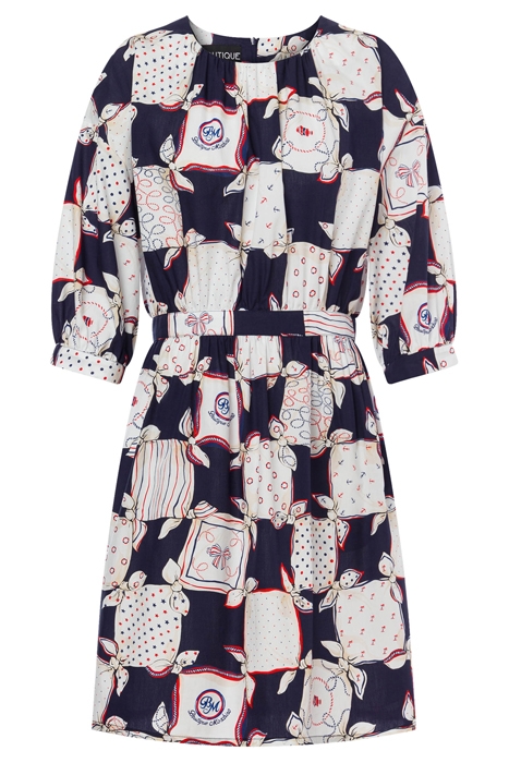 SAILOR HANDKERCHIEFS COTTON POPLIN DRESS WHITE 3