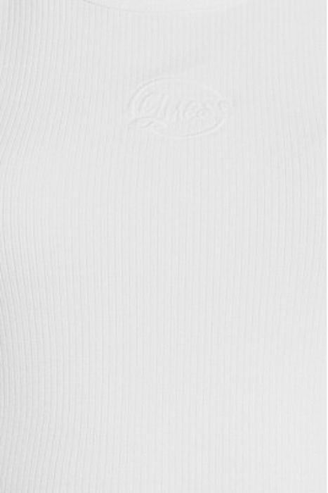 SL DENISE RIB LOGO T PURE WHITE 5