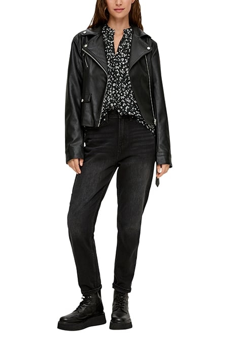 S.OLIVER BLOUSES GREY/BLACK 4