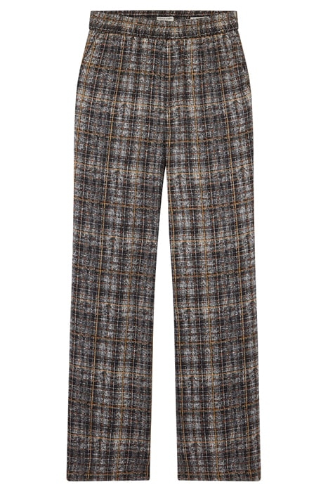 ELASTIC WAIST PANT TWEED PLAID 3