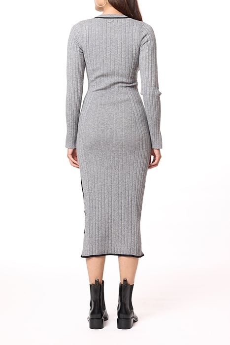 SPORTY STRIPE DRESS MEDIUM HEATHER GREY 3