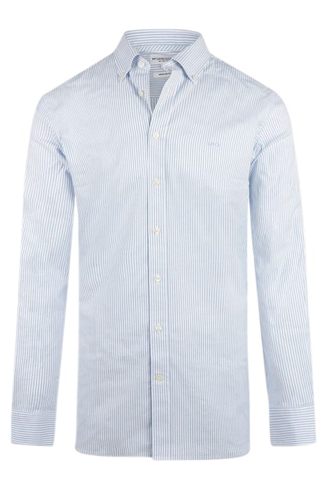 SRETCH OXFORD SHIRT SMALL STRIPE LIGHT BLUE 1