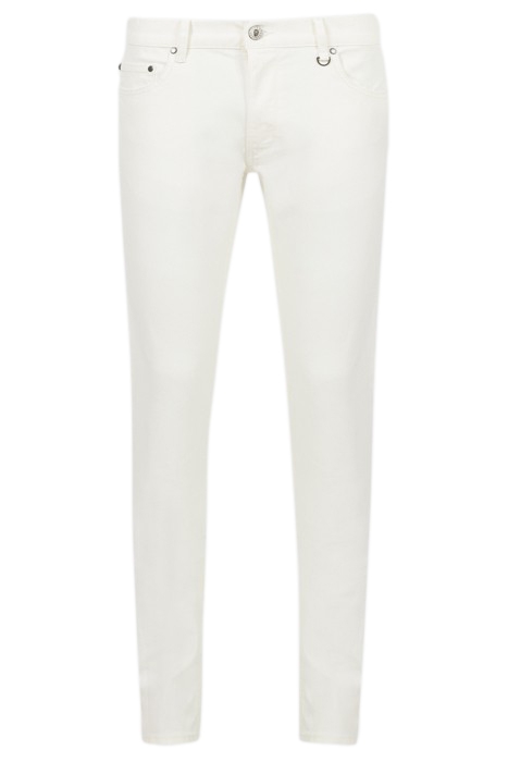 CHELSEA FIT GARMENT WASHED JEAN WITH ZIP CHINA WHITE 1
