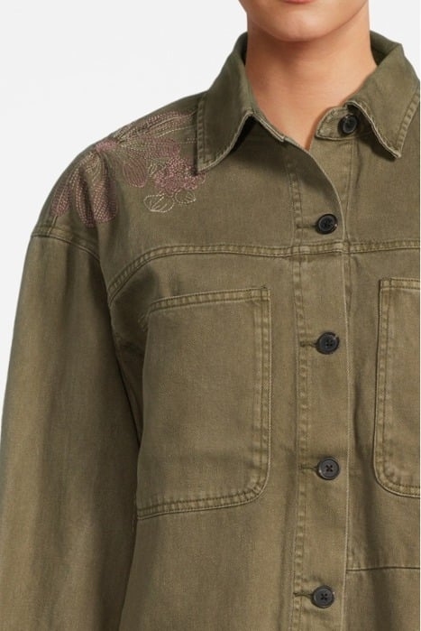 UTILITY SHACKET OVERSHIRT DUSTY GREEN 4