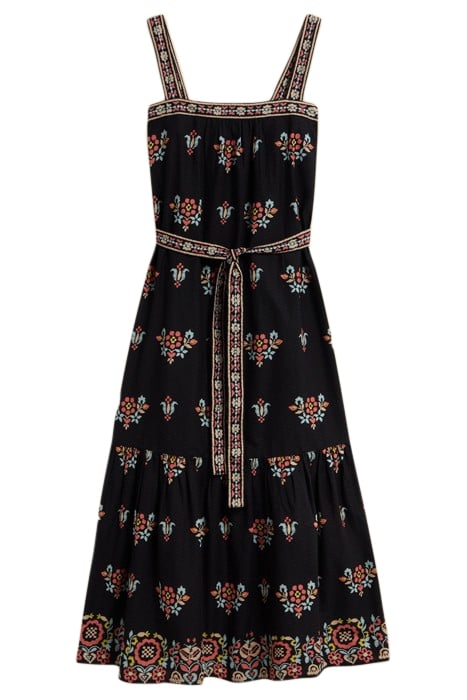 FIONA MAXI DRE BLACK PRINTED 1