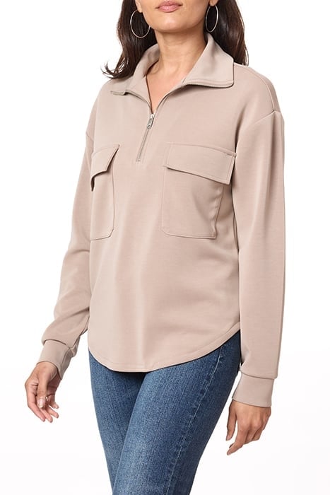 PATCH PKT ZIP FRONT MOCK NECK FUNGI 5