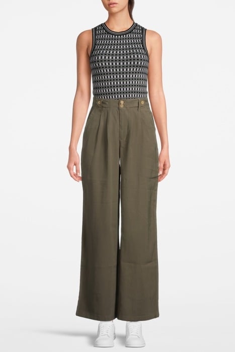 TWILL TROUSER DUSKY GREEN 1