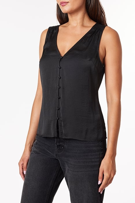SLEEVELESS BUTTON FRONT BLOUSE BLACK NIGHT 3
