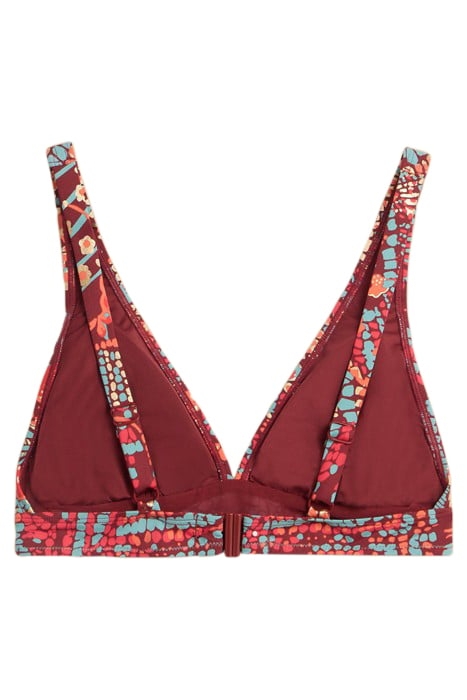 TABITHA BIKINI TOP RED PRINTED 3