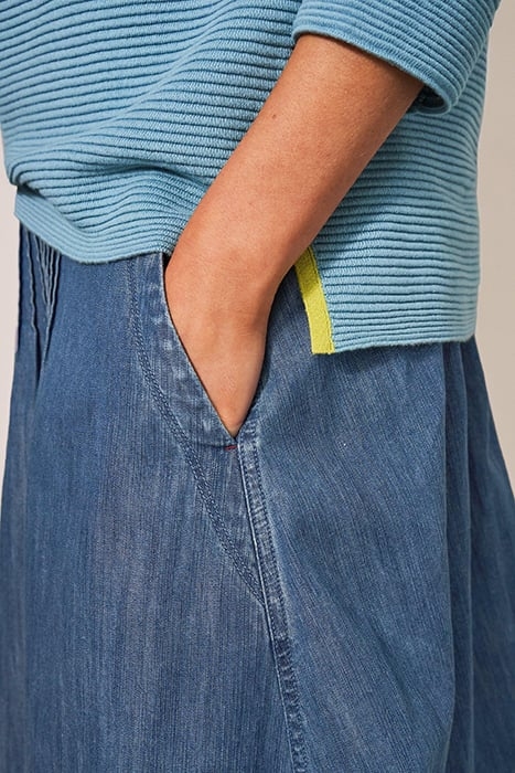 CHARLOTTE DENIM MIDI SKIRT MID DENIM 4