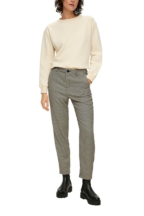 S.OLIVER PANTS 7/8 GREY/BLACK 3