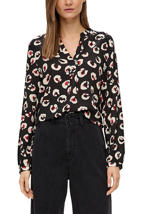 S.OLIVER BLOUSES GREY/BLACK 1