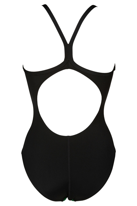 W SPRAYPAINT LIGHT DROP BACK ONE PIECE GREEN-BLACK 4