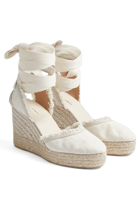 SOFIA FRAYED ESPADRILLES ECRU 2