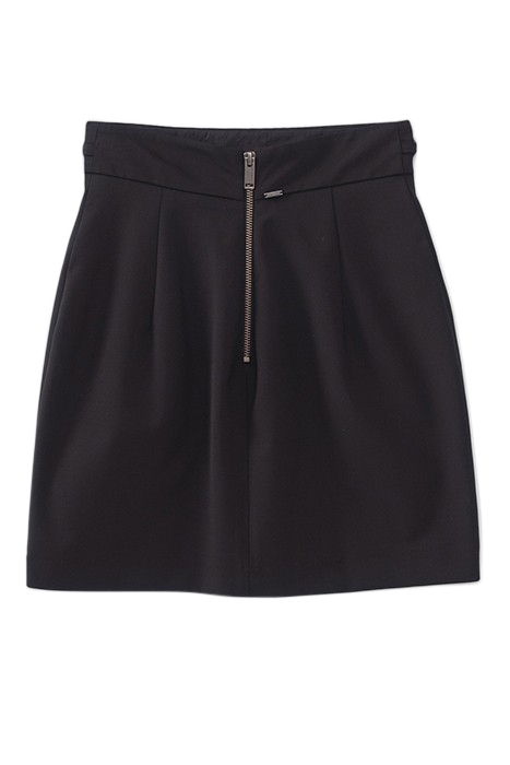 BLACK SHORT SKIRT WITH CHAIN DETAIL BLACK 3