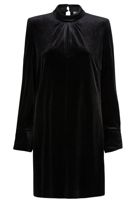 SLOANE VELVET DRESS RAVEN 3