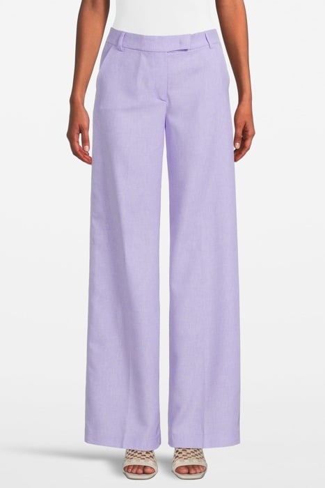 ACONITO PANTALONE TWILL MELANGE KASHMIR PURPLE 1