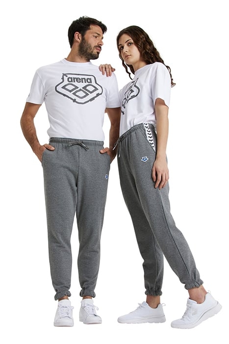ARENA ICONS PANT SOLID DARKGREY MELANGE-WHITE-BLA 1