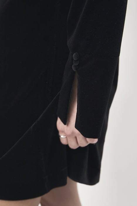SLOANE VELVET DRESS RAVEN 5