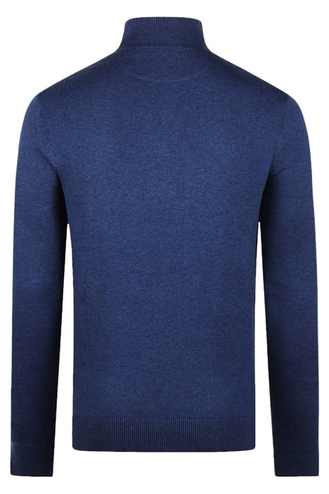 ZIP MOCK SWEATER MARINE 2