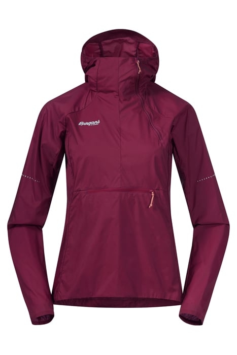 FLØYEN W ANORAK BEET RED / PEACH PINK 3