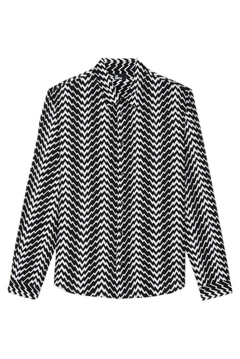 CHEMISE SLIM D BLACK WHITE 1