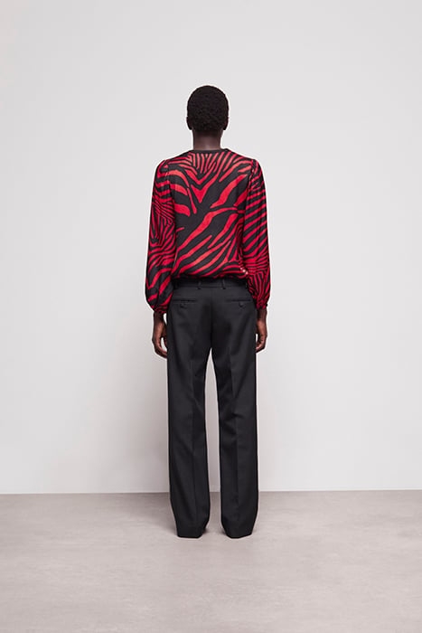 PANTALON COSTUME FIT TISSU MOIRE COTE BLACK 2