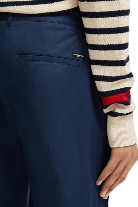 BLAKE - STRETCH POPLIN PLEATED CHINO STEEL 8