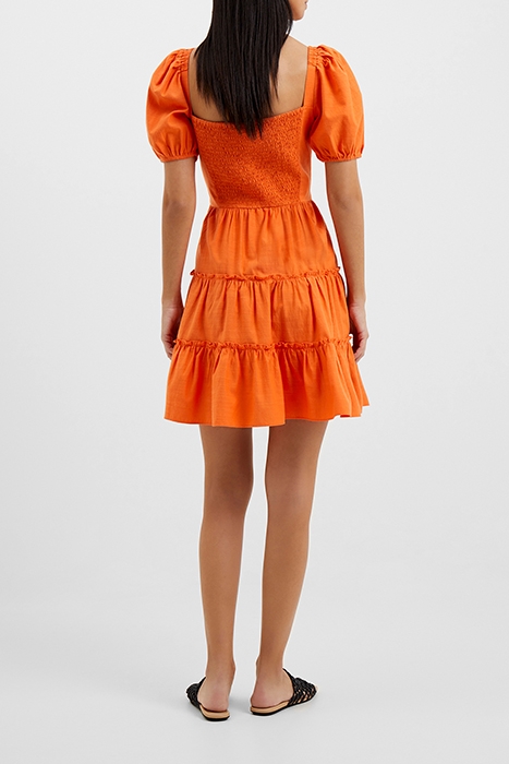 ALANIA PUFF SLEEVE DRESS RED 3