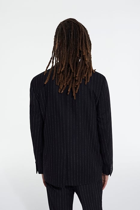 VESTE COSTUME RAYURES BLACK WHITE 2