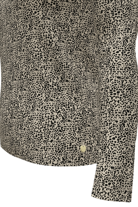 ALL OVER PRINTED MOCKNECK LONG SLEEVED SHIRT LEOPARD SPOT 8