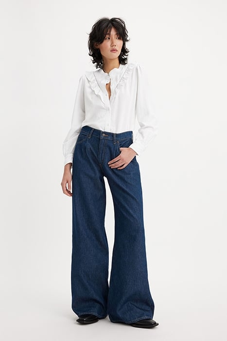 BAGGY FLARED JEANS BLUE 2