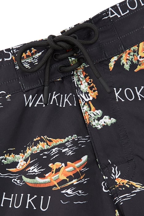 MAILLOT DE BAIN IMPRIME ALOHA BLACK 4