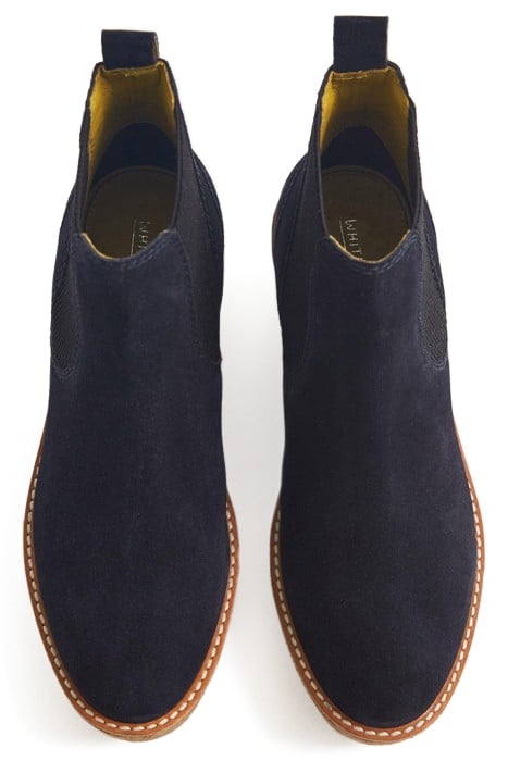 LOTTIE SUEDE WEDGE BOOT DARK NAVY 3