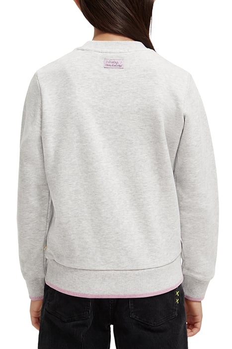 GIRLS REGULAR-FIT SEQUIN ARTWORK SWEATSHIRT GREY MELANGE 2