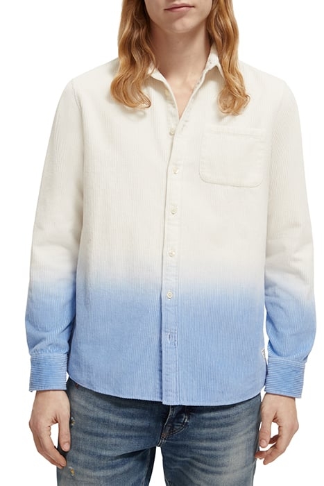 DIP DYE CORDUROY SHIRT OFF WHITE 1