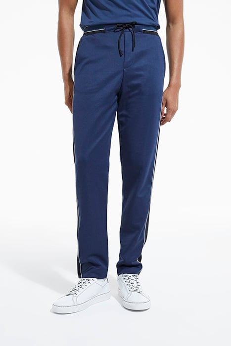 JOGGING AVEC BANDES CONTRASTEES ET PIPING NAVY 1