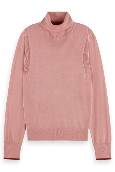 ROLL NECK PULLOVER DUSTY ROSE 4